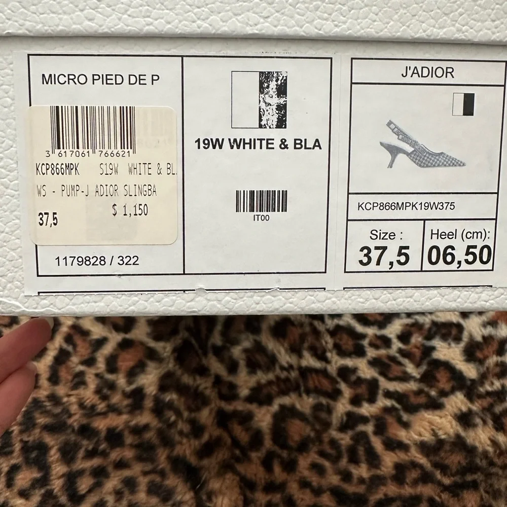 Dior J’adior Houndstooth Slingback Heels - Picture 5 of 5